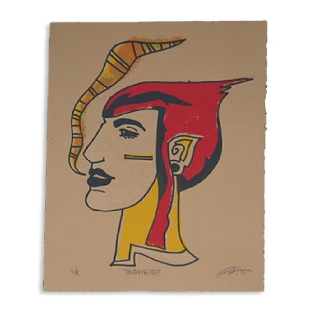 "ONIONHEAD!!" : 7 color screen print